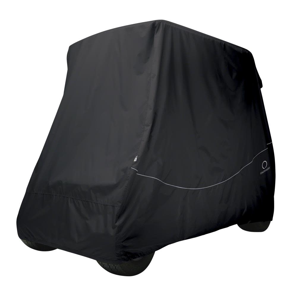 Classic Accessories Golf Cart Quick Fit Cover Short Roof Black - Ascmtools
