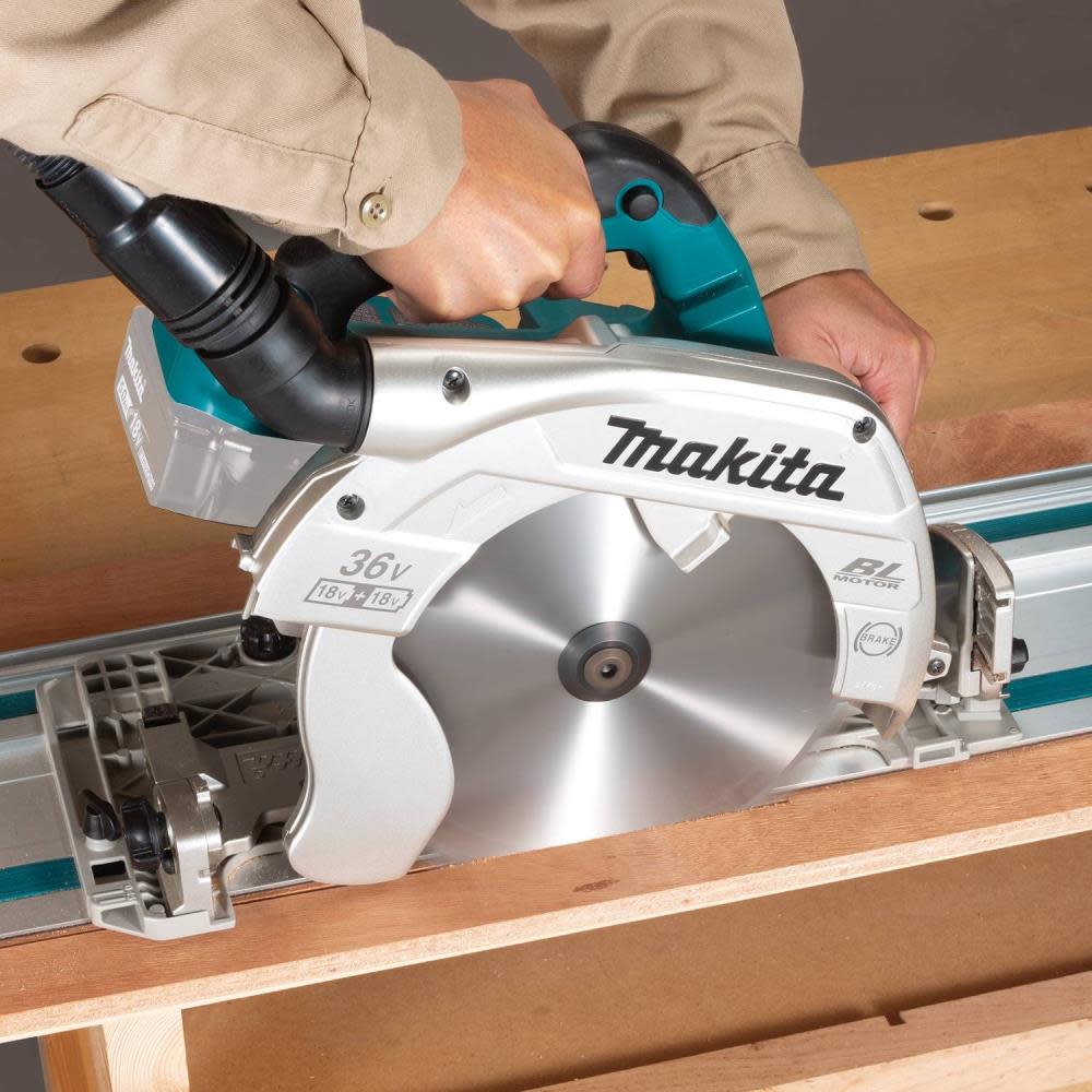 Makita 18V X2 LXT 36V 9 1/4 Circular Saw with Guide Rail Compatible Base Bare Tool - Ascmtools