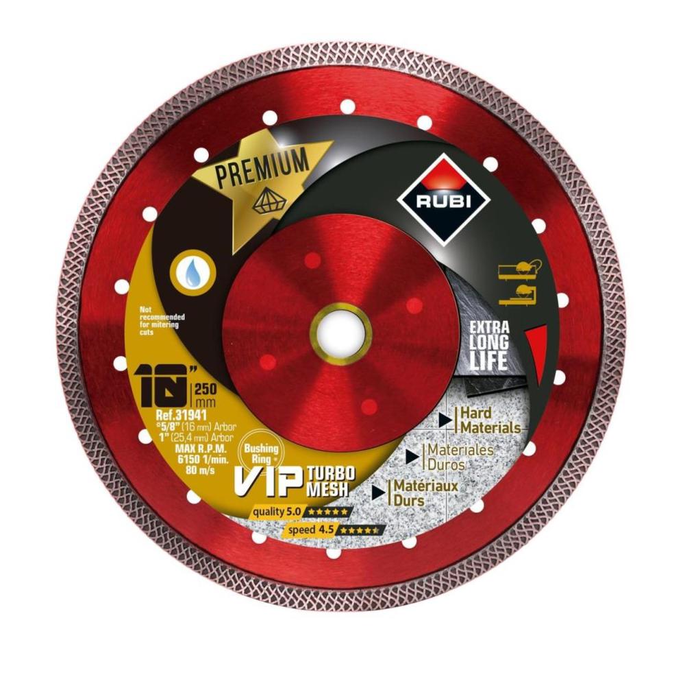 Rubi Tools Blade Viper Mesh 10 In. Diamond Blade (1″ and 5/8″ Arbor) - Ascmtools