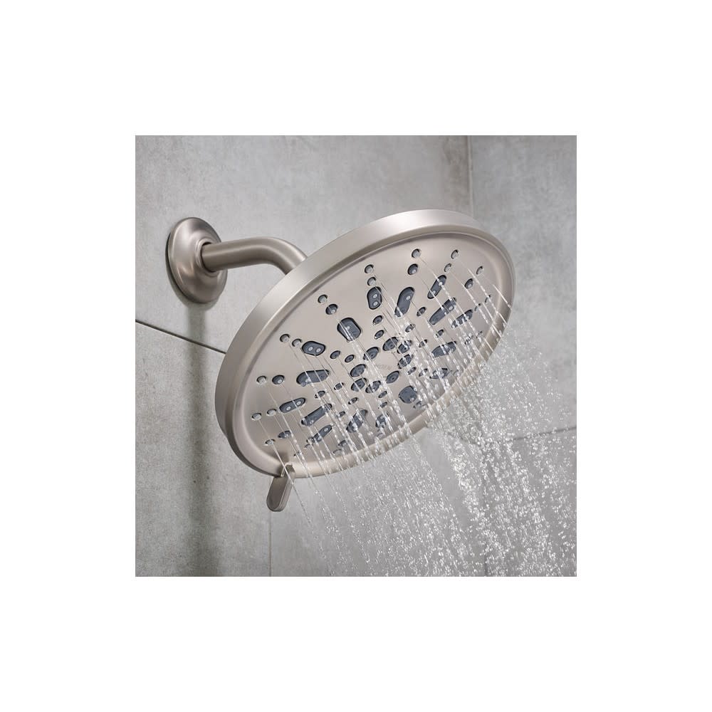 Moen Enthrall Rain Showerhead Spot Resist Brushed Nickel 9″ - Ascmtools