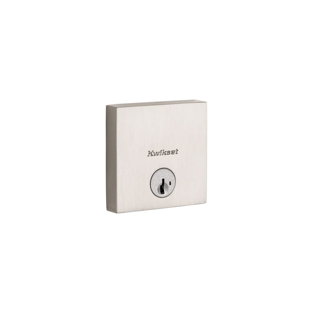 Kwikset Satin Nickel Single Cylinder Keyed One Side Downtown Deadbolt - Ascmtools