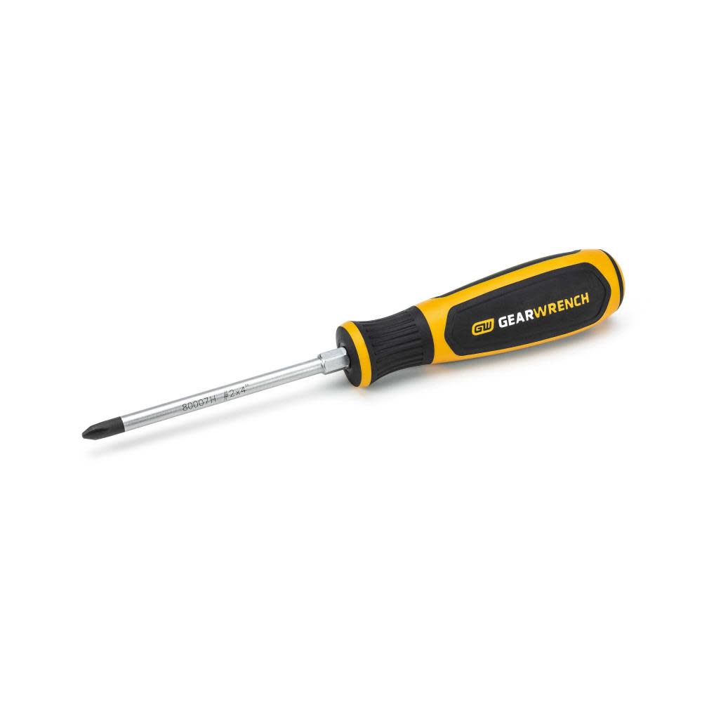 GEARWRENCH #2 x 4″ Phillips Dual Material Screwdriver - Ascmtools