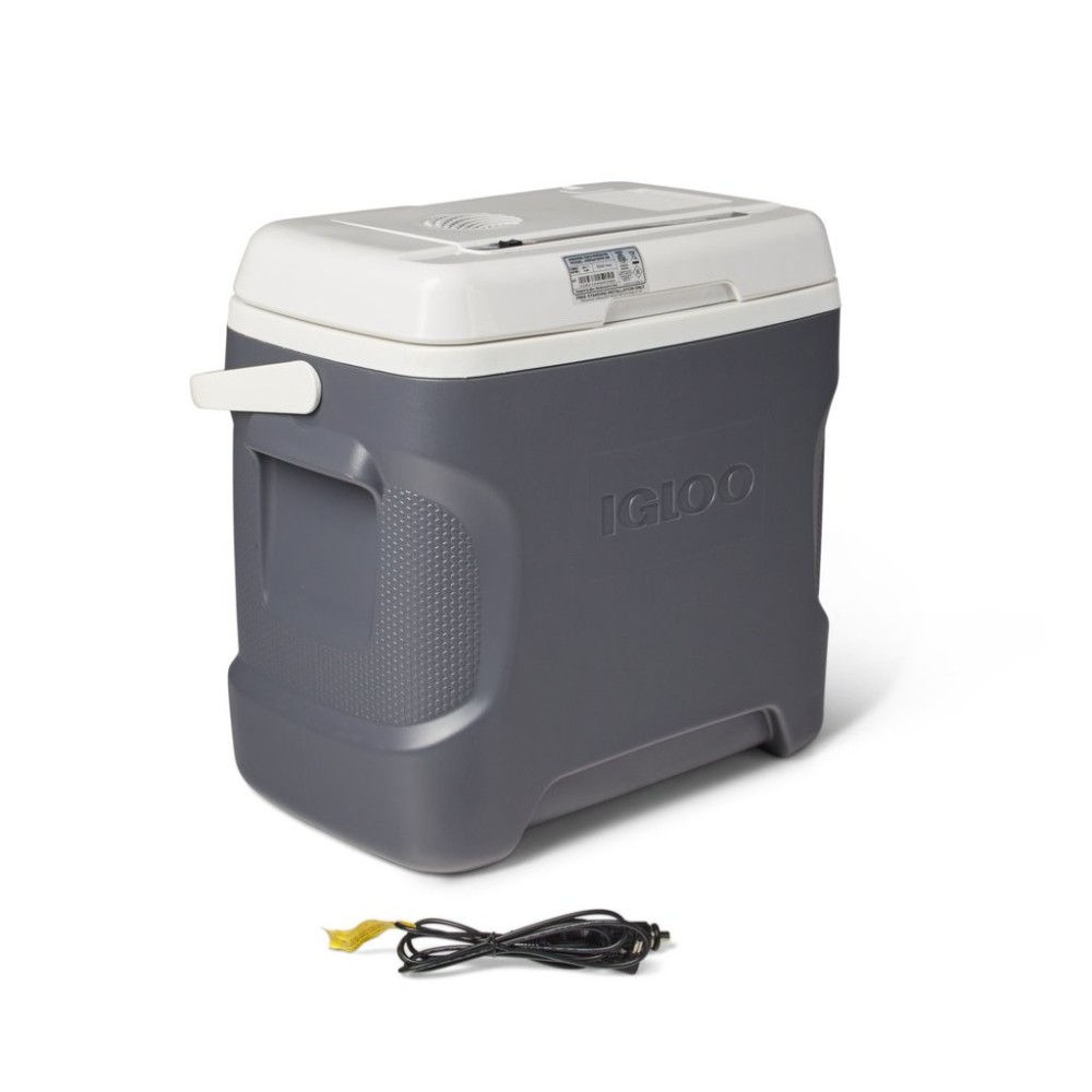 Igloo Versatemp Thermoelectric Hard Cooler Carbonite/White 28qt - Ascmtools