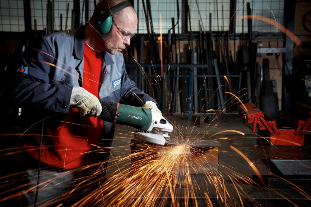 Metabo WP MVT 7″ Angle Grinder with Non Locking Switch - Ascmtools