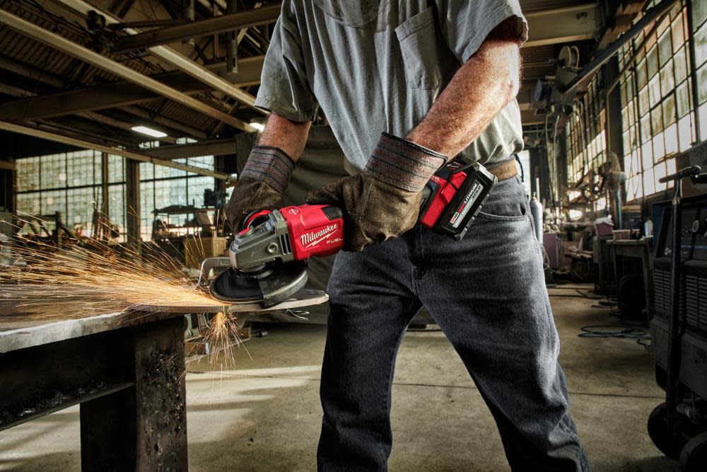 Milwaukee M18 FUEL 4 1/2″-6″ Lock On Braking Grinder with Slide Switch Bare Tool Reconditioned - Ascmtools