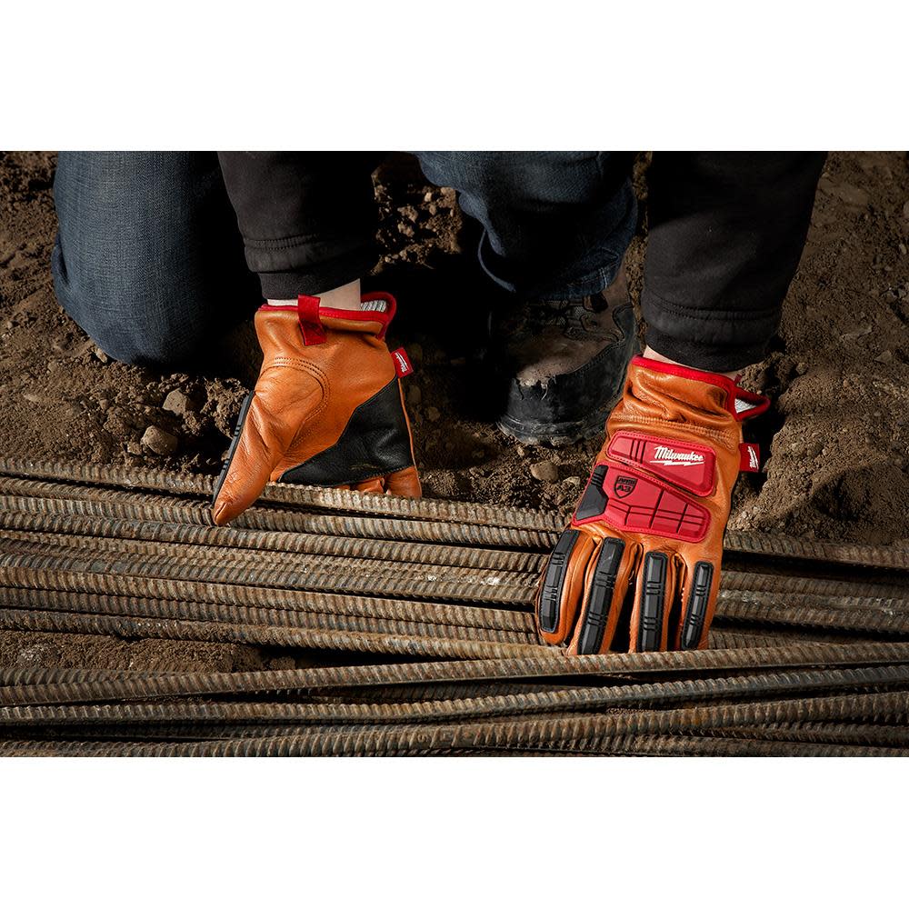 Milwaukee Impact Cut Level 3 Gloves Goatskin Leather - Ascmtools