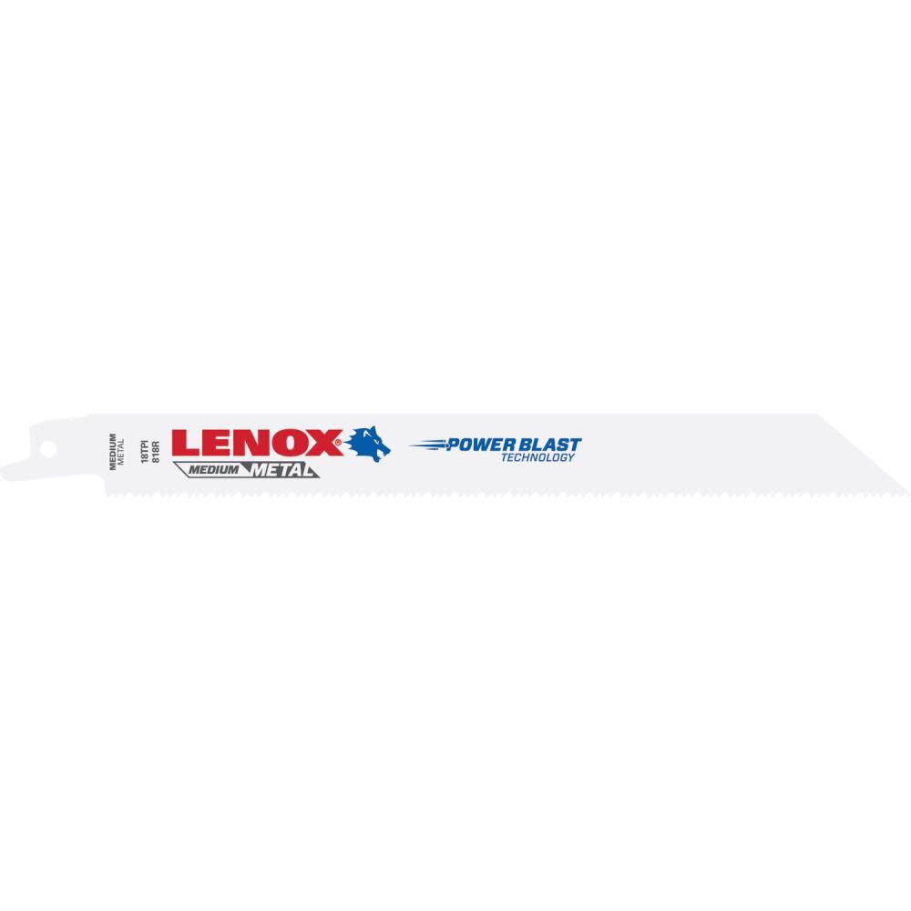 Lenox Reciprocating Saw Blade B818R 8″ X 3/4″ X .035″ X 18 TPI 25pk - Ascmtools