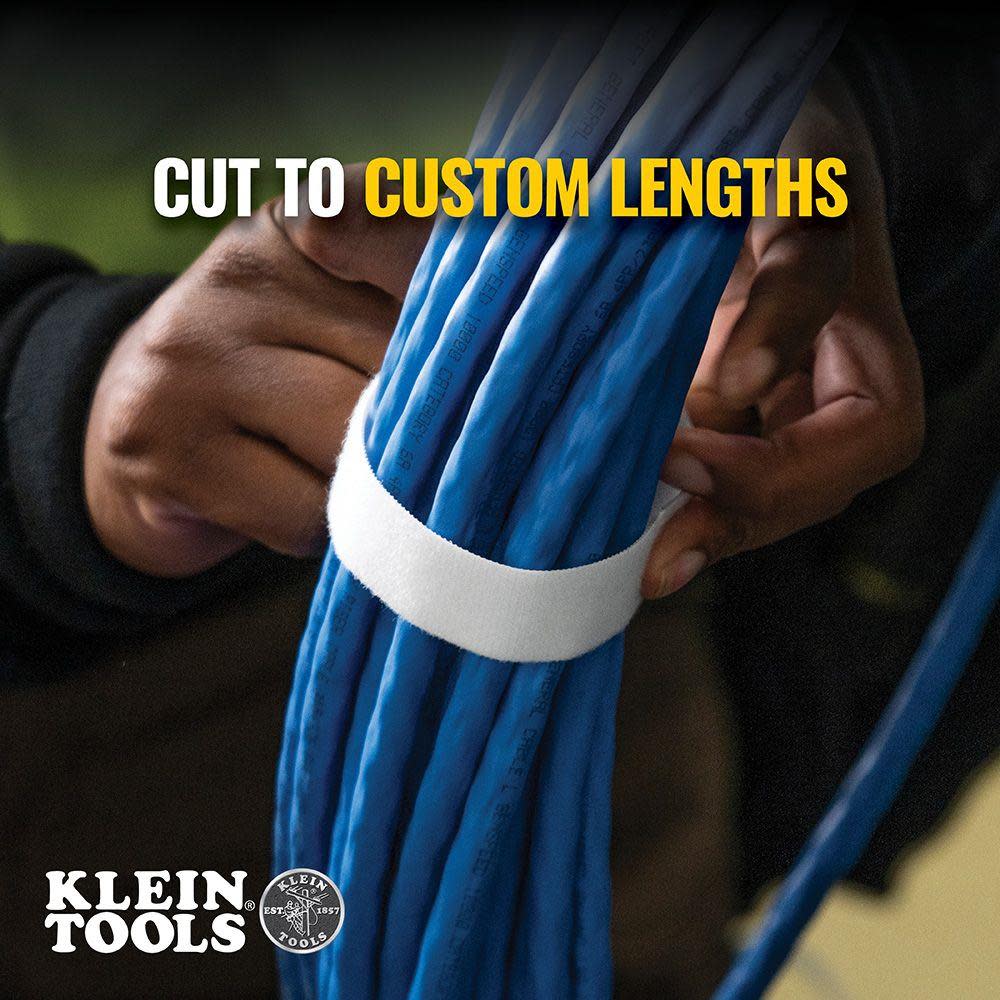 Klein Tools Hook & Loop Roll 3/4″ x 25′ White - Ascmtools