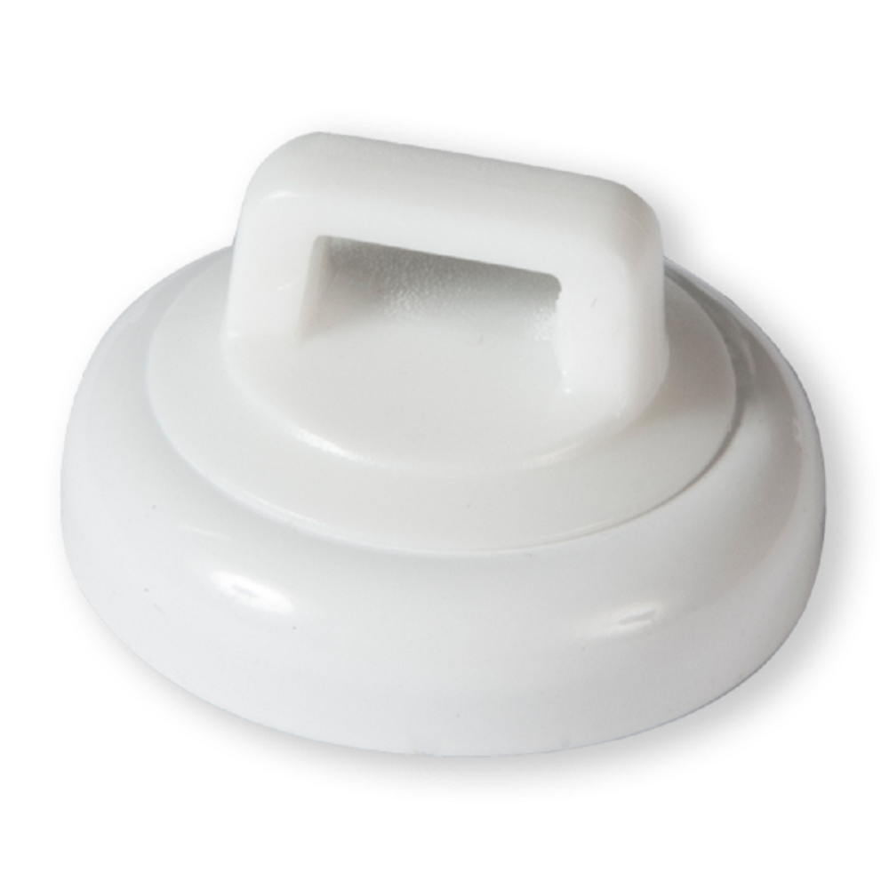 Rack-A-Tiers Mag Daddy Magnetic Zip Tie Mount White 15lb 10pk - Ascmtools