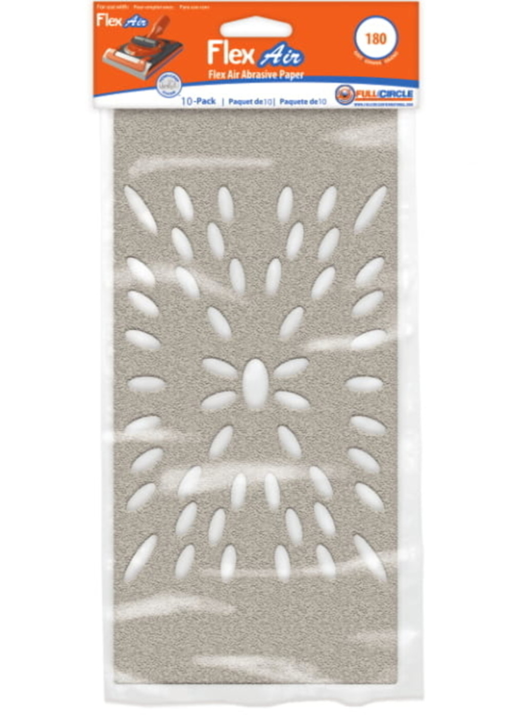 Full Circle Flex Air Sandpaper 180 Grit- 10PK - Ascmtools