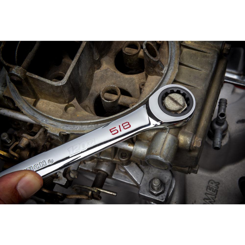 GEARWRENCH 120XP Combination Ratcheting Wrench Universal Spline XL 3/8 In. - Ascmtools