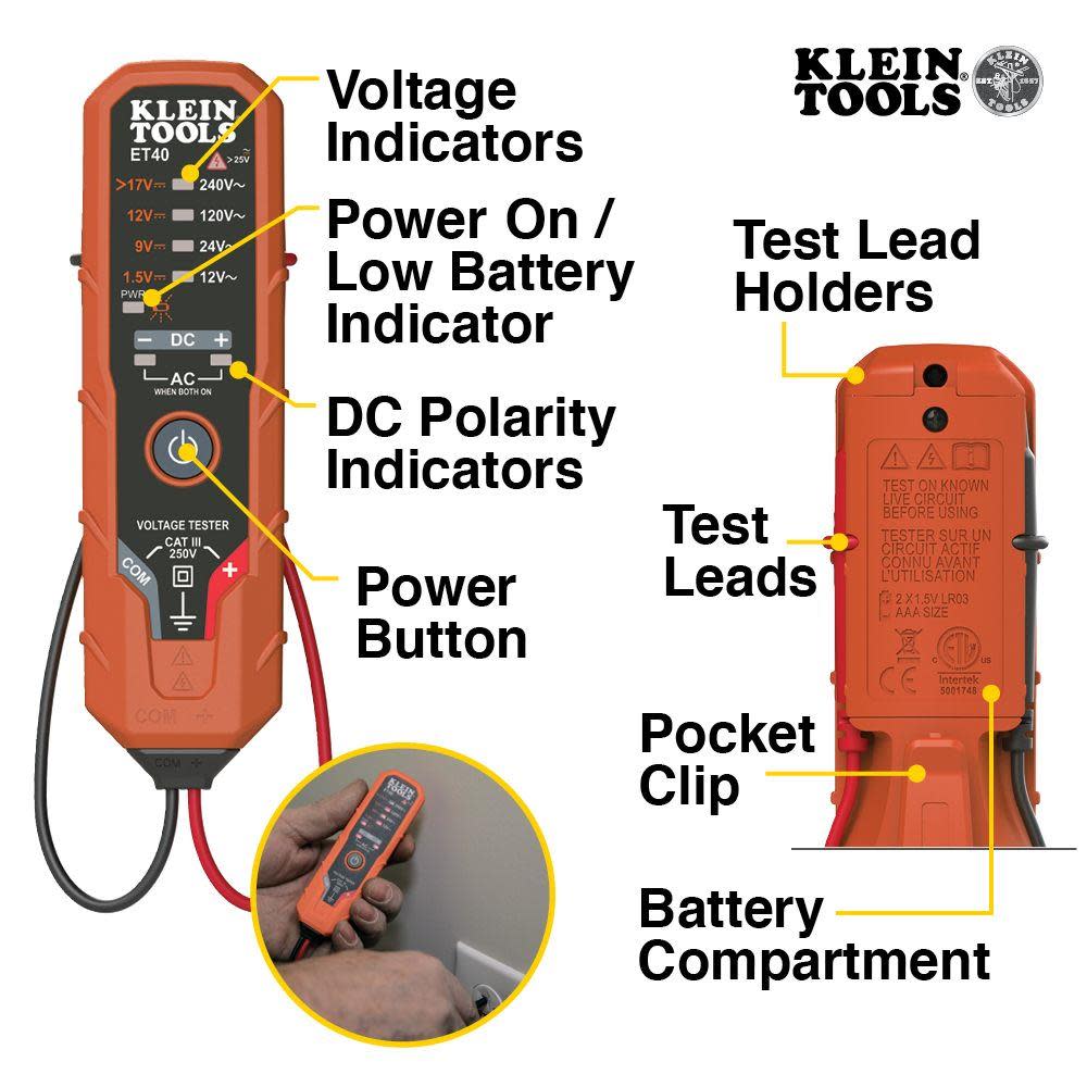 Klein Tools Electrical Test Kit - Ascmtools