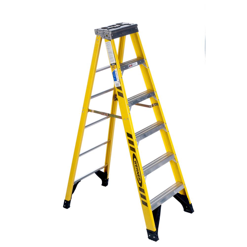 Werner 6 Ft. Type IAA Fiberglas Step Ladder - Ascmtools