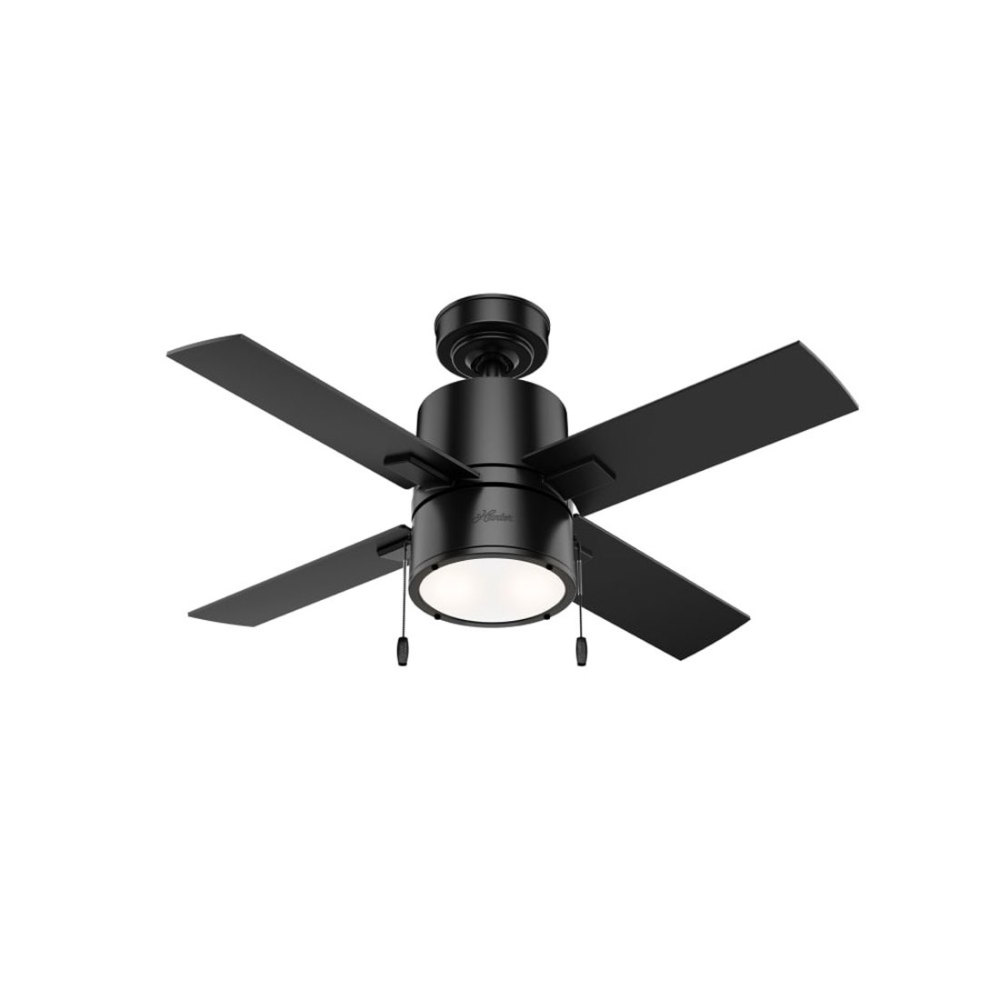 Hunter Fan Beck Ceiling Fan 42″ Matte Black/Greyed Walnut - Ascmtools