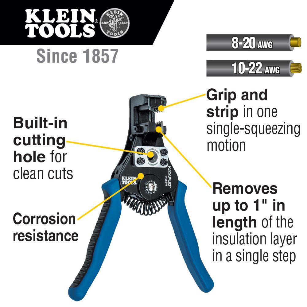 Klein Tools Katapult Wire Stripper/Cutter - Ascmtools