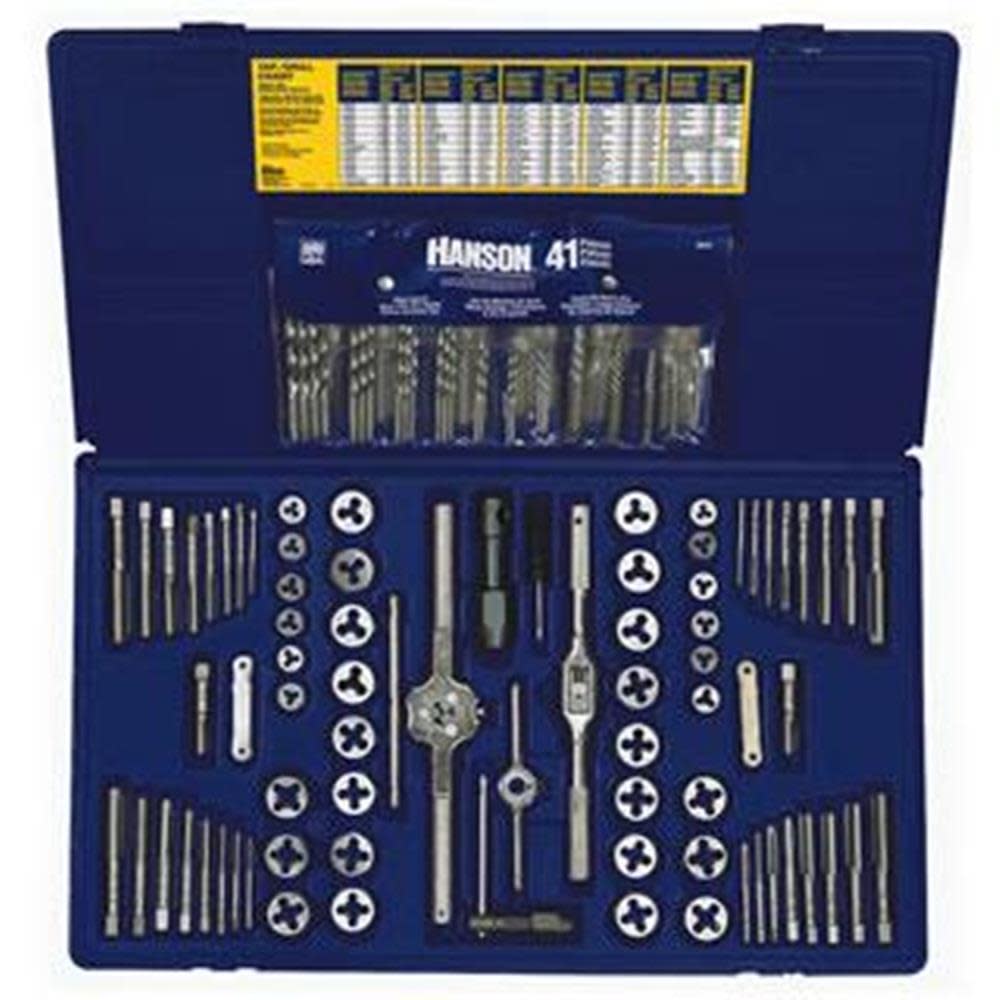 Irwin Tap & Die & Drill 117 Pc. Deluxe Set - Ascmtools