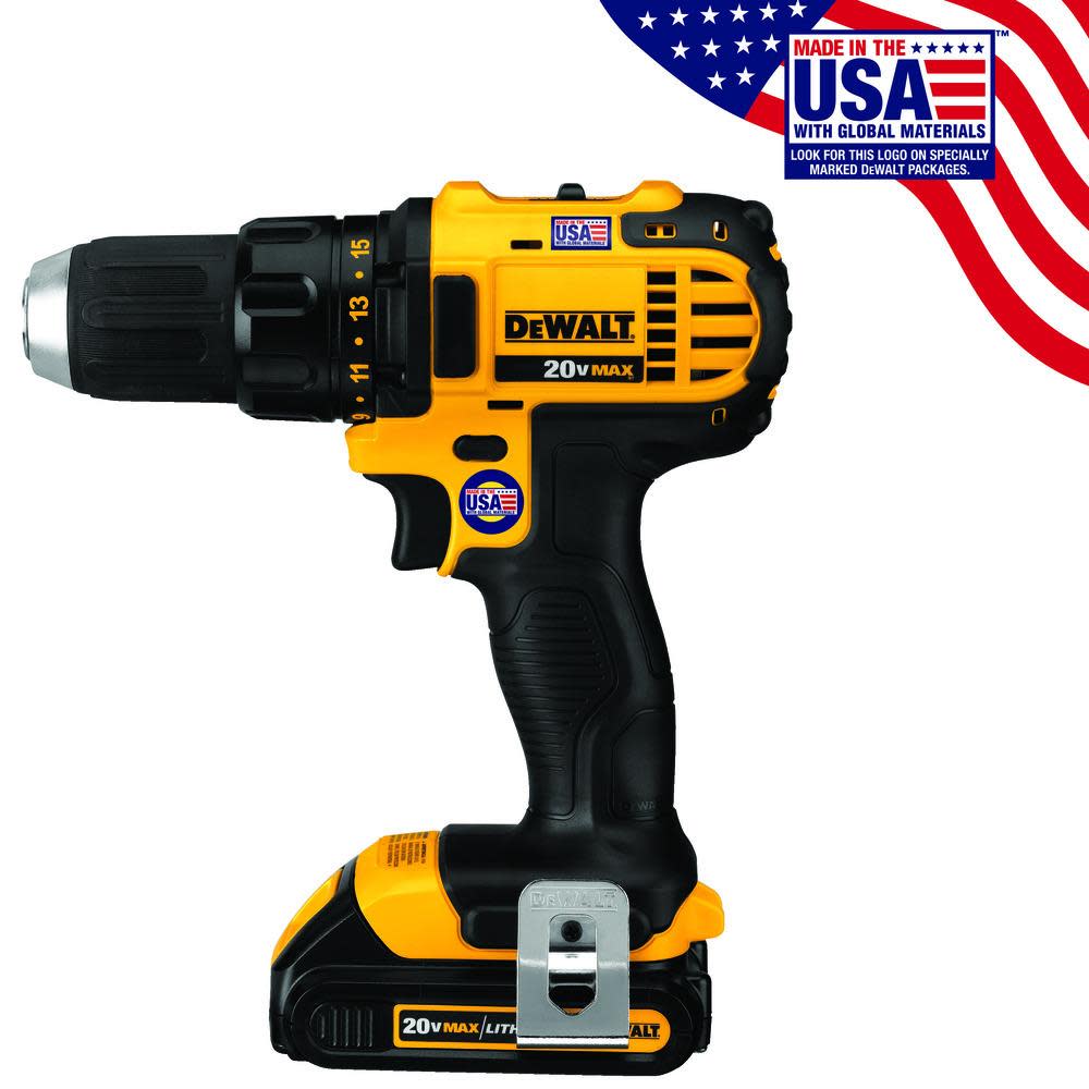 DEWALT DCD780C2 20V MAX Compact Drill Driver Kit - Ascmtools