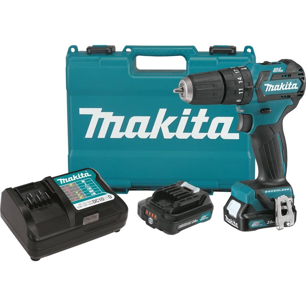 Makita 12V Max CXT 3/8″ Hammer Driver Drill Kit - Ascmtools