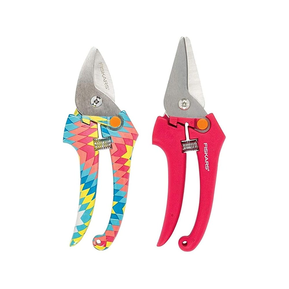 Fiskars Designer Pruner & Snip Set Stainless Steel 2pc - Ascmtools