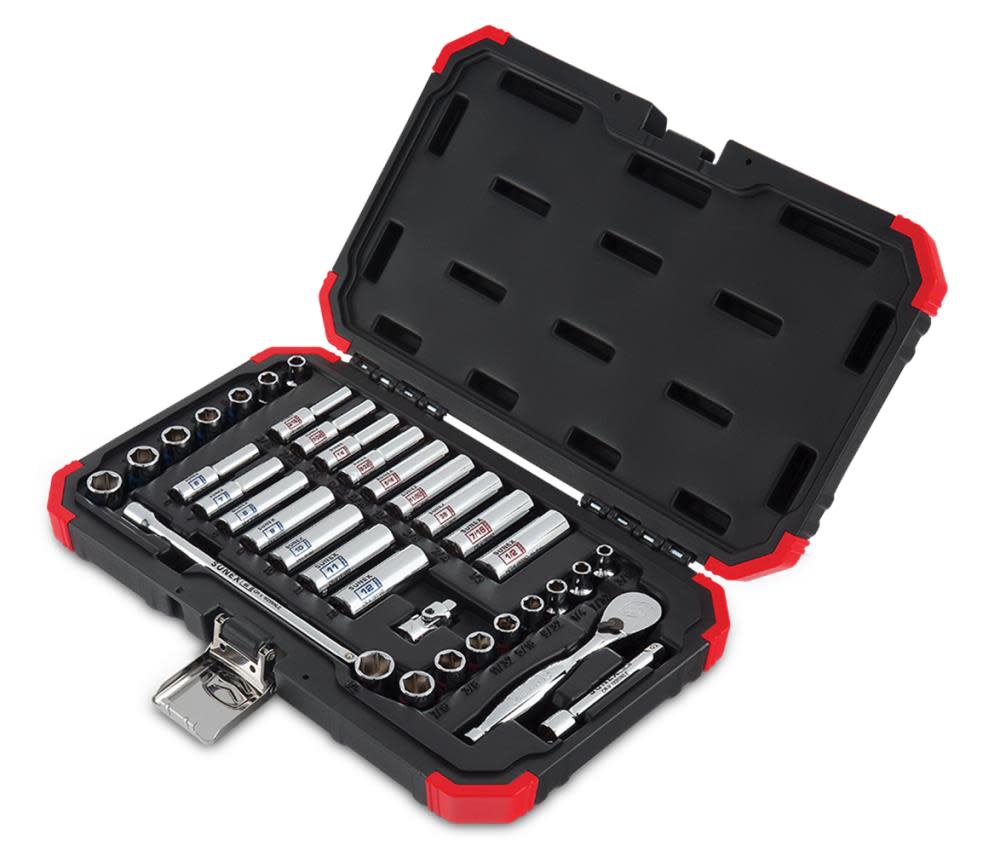 Sunex 36 Pc Chrome Socket Set 1/4 In. Drive - Ascmtools