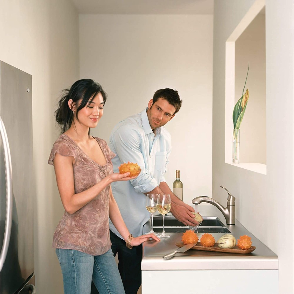 Moen Renzo Kitchen Faucet Spot Resist Stainless 1 Handle Pullout - Ascmtools