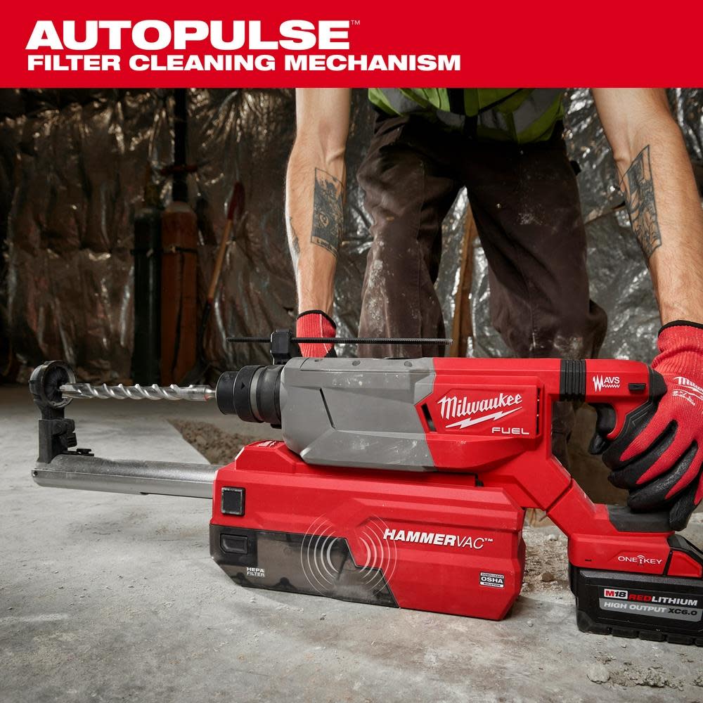 Milwaukee M18 FUEL HAMMERVAC 1 1/4″ Dedicated Dust Extractor - Ascmtools