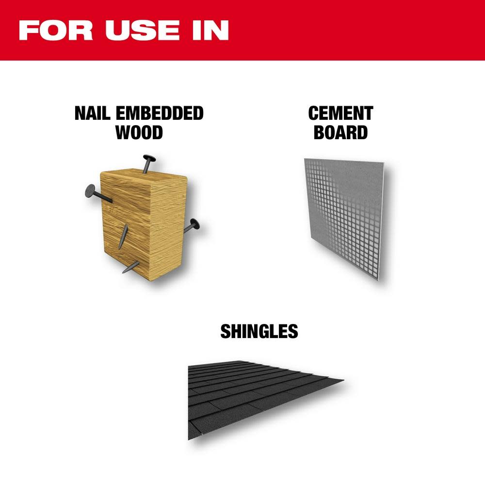 Milwaukee The Ax with Carbide Teeth SAWZALL Blade 6 in. 5T 5PK - Ascmtools