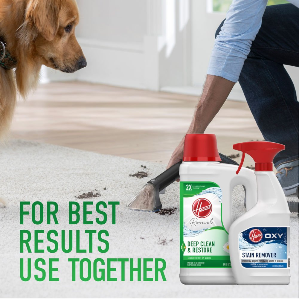 Hoover Residential Vacuum Renewal Carpet Cleaner Solution Deep Cleaning 64oz - Ascmtools