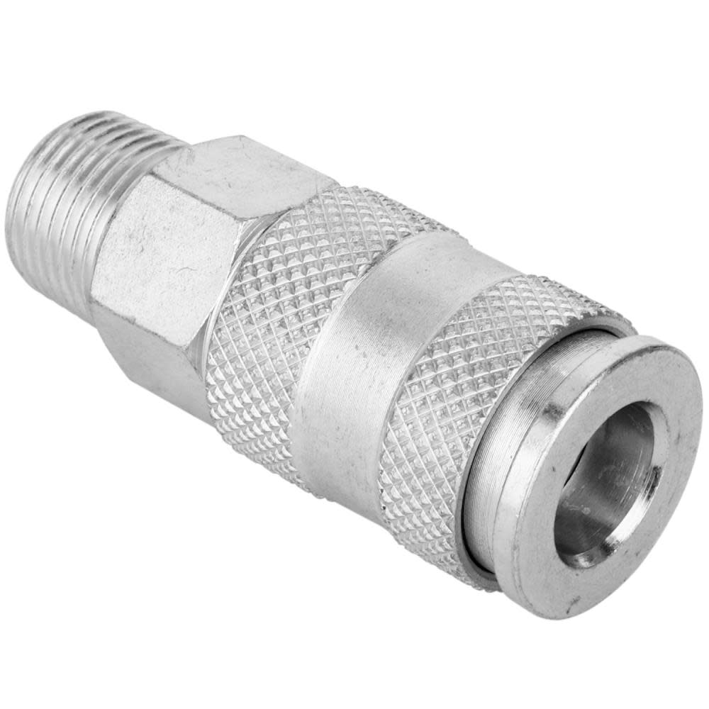 Milton 3/8″ MNPT High Flow V Style Quick Connect Steel Coupler - Ascmtools