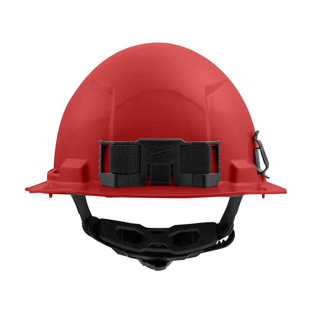 Milwaukee Red Full Brim Hard Hat with 6pt Ratcheting Suspension Type 1 Class E - Ascmtools