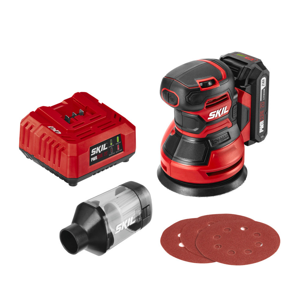SKIL PWRCORE 20 5″ Random Orbital Sander Kit - Ascmtools