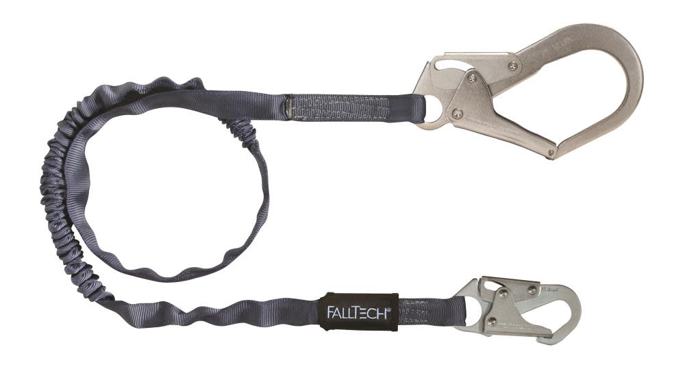 Falltech 6Ft Shock Absorbing Lanyard with #18 Rebar Hook - Ascmtools