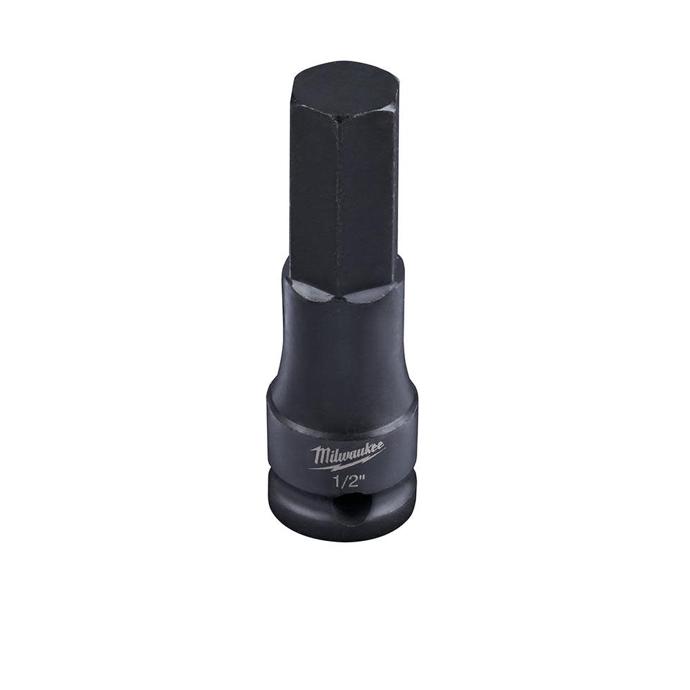Milwaukee SHOCKWAVE Lineman’s 3/8 in. Drive 1/2 in. Hex Bit Socket - Ascmtools