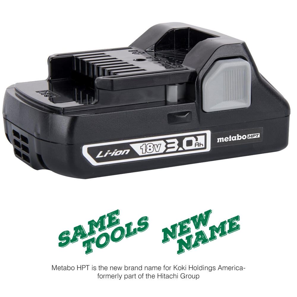 Metabo HPT 18-Volt Compact 3.0-Amp Hour Lithium Ion Battery - Ascmtools