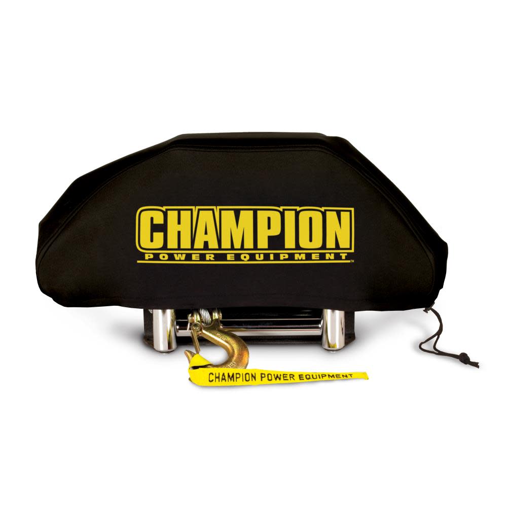 Champion Power Equipment Weather-Resistant Neoprene Storage Cover for Winches 8000-12000 lb. - Ascmtools