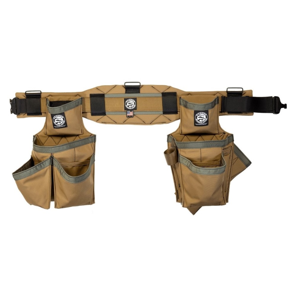 Occidental Leather Badger Carpenter Toolbelt Set Sawdust Sage XL - Ascmtools