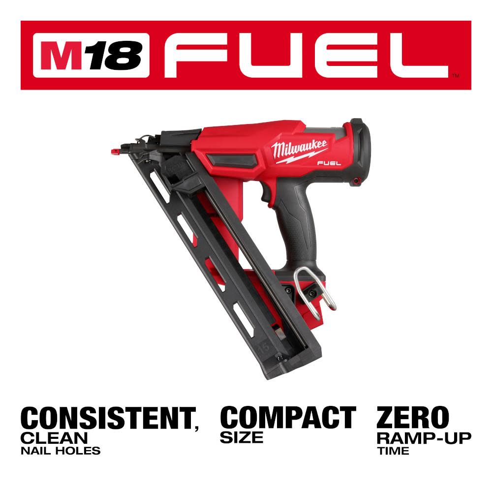 Milwaukee M18 FUEL 15 Gauge Finish Nailer Bare Tool - Ascmtools