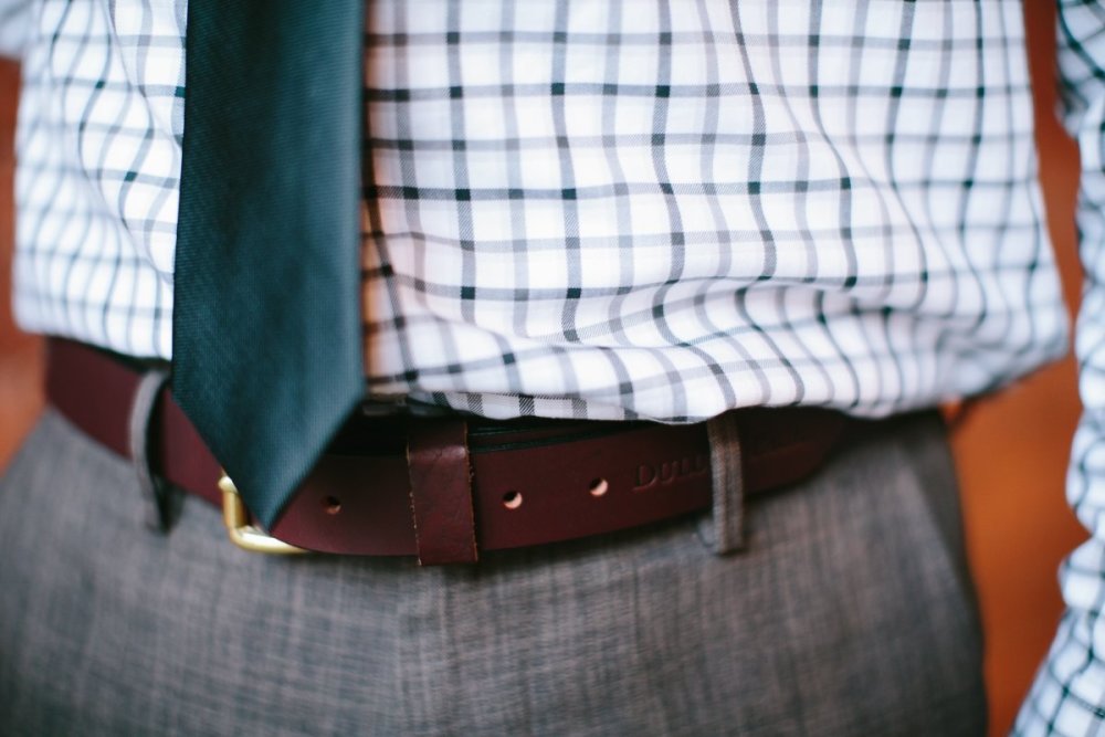 Duluth Pack 1.5 In. W x 36 In. Waist Size Brown Leather Belt - Ascmtools