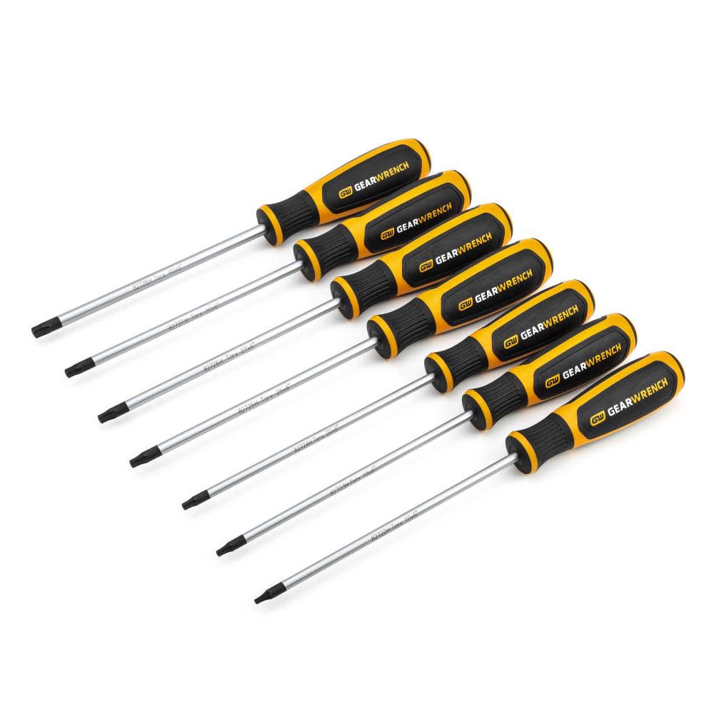 GEARWRENCH 7 Pc Torx Dual Material Screwdriver Set - Ascmtools