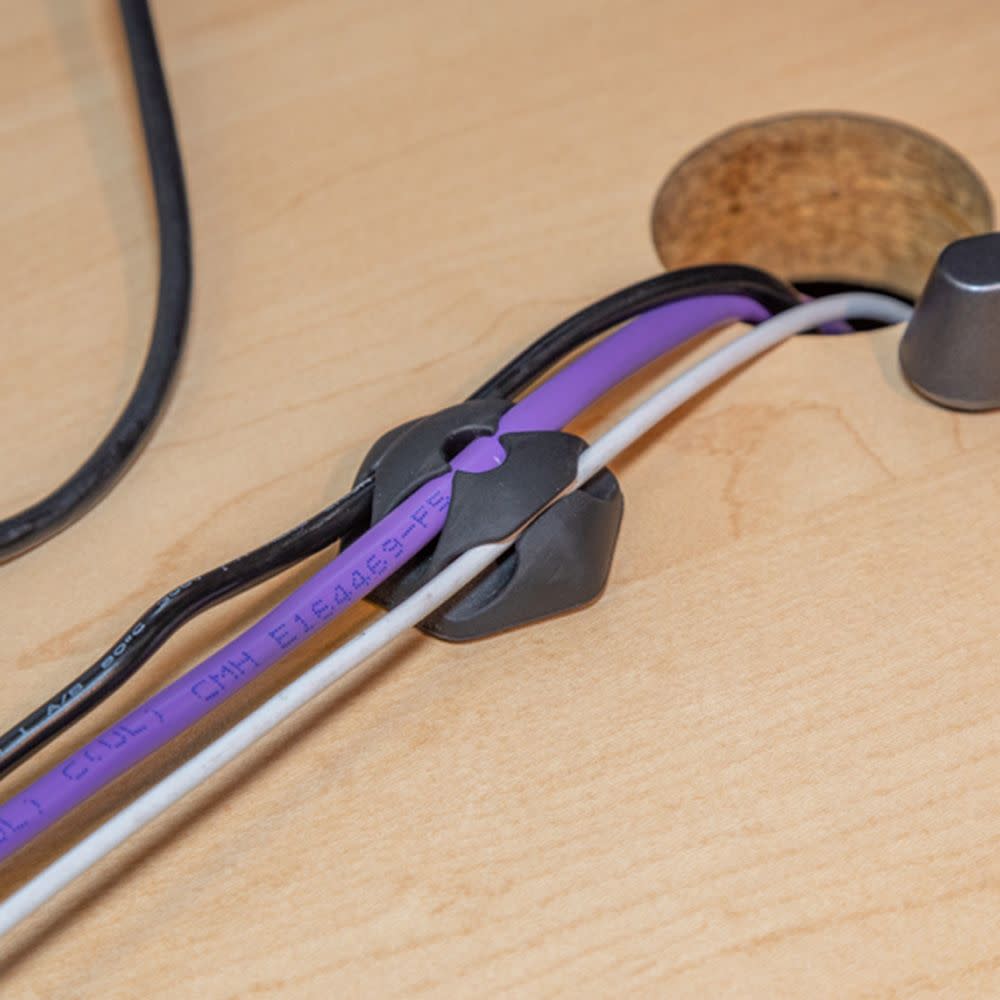 Klein Tools Self Stick 3 Slot Cable Clips 10pk - Ascmtools