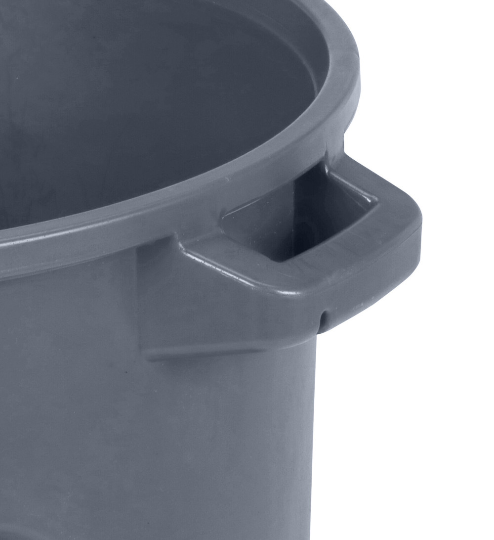 Toter 44 Gallon Round Trash Can with Lift Handle Dark Gray Granite - Ascmtools