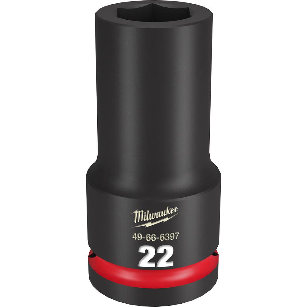 Milwaukee SHOCKWAVE Impact Duty 22MM Deep Socket 3/4″ Drive 6 Point - Ascmtools