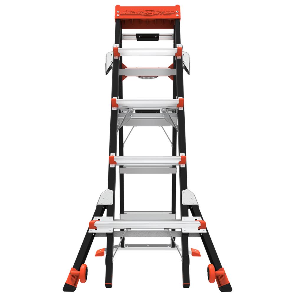 Little Giant Safety Select Step M5 Type 1AA Fiberglass Adjustable Step Ladder - Ascmtools
