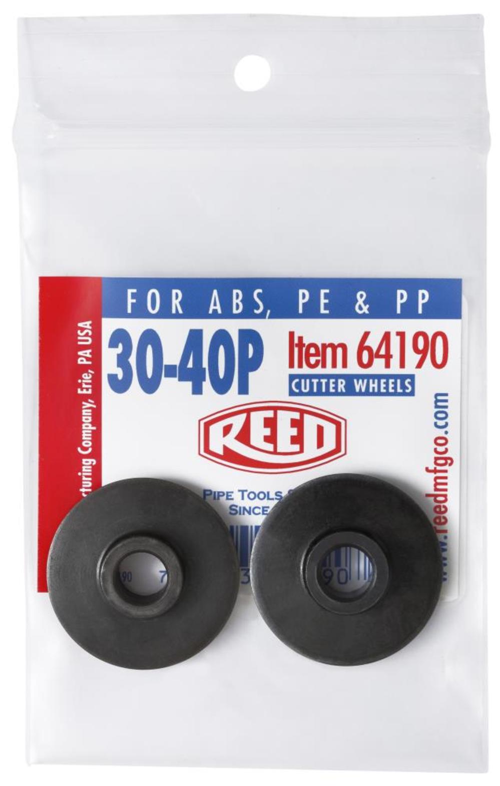 Reed Mfg Cutter Wheel for ABS/PE/PP 2pk - Ascmtools