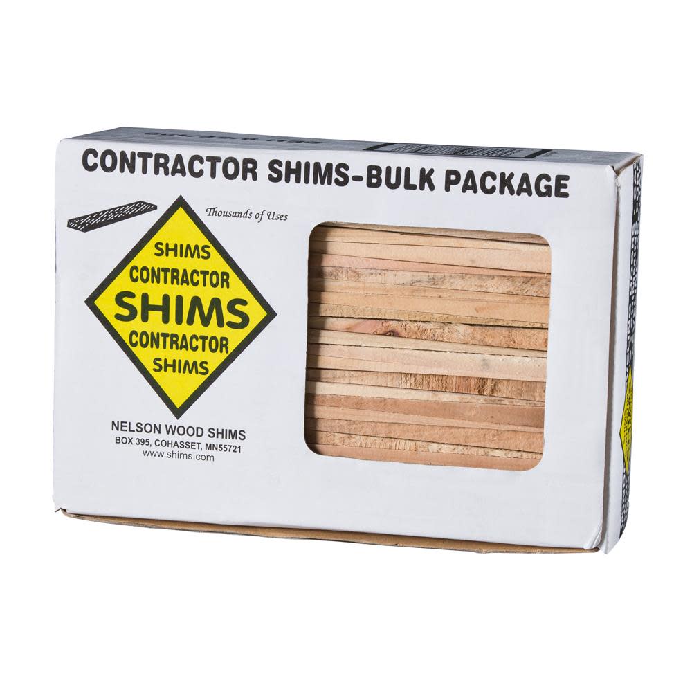 Nelson Wood Shims 8″ Contractor Shims 56pk - Ascmtools