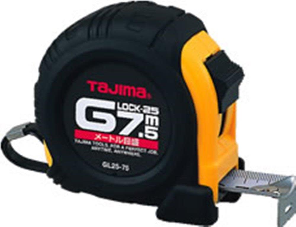Tajima G Series Measuring Tape in Metric Scale 7.5m x 1″ Blade - Ascmtools