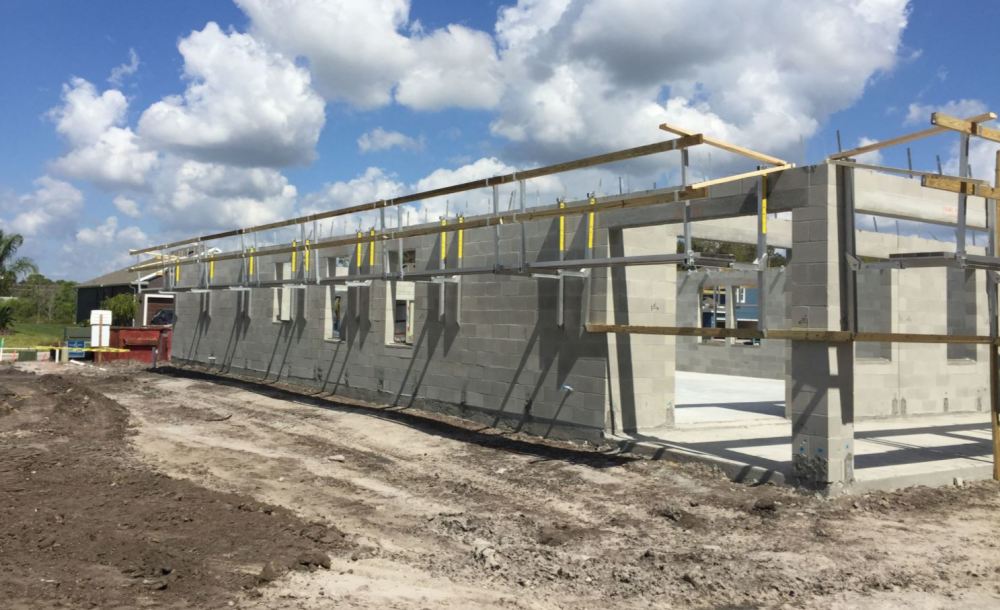 Wall Walker Hanging Scaffold 8′ with Guard-rail Posts - Ascmtools