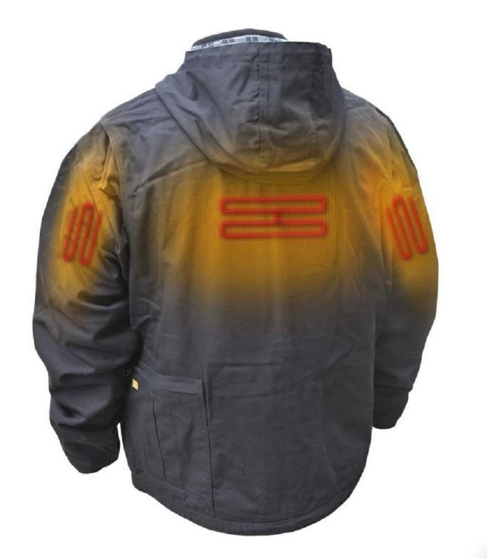 DEWALT Unisex Heated Bare Tool Heavy Duty Work Coat Tobacco S - Ascmtools