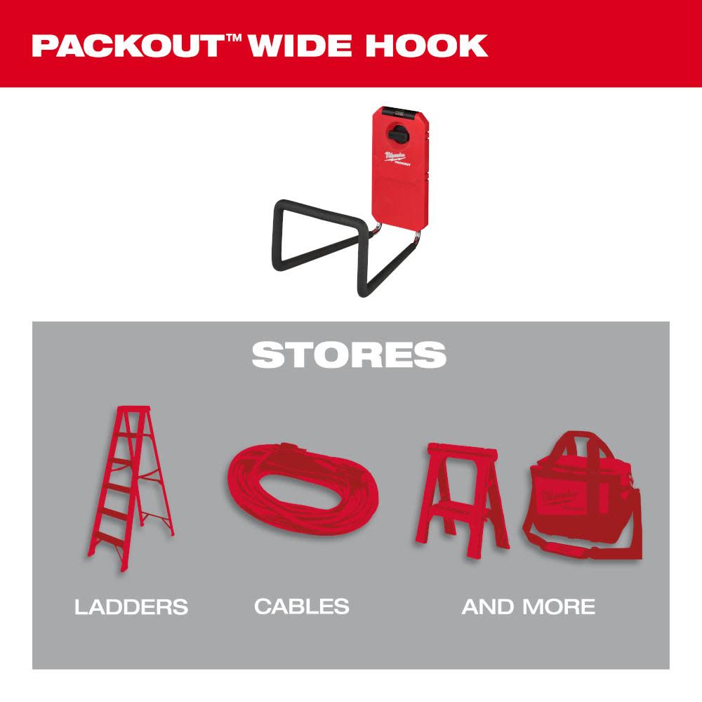 Milwaukee PACKOUT Wide Hook - Ascmtools