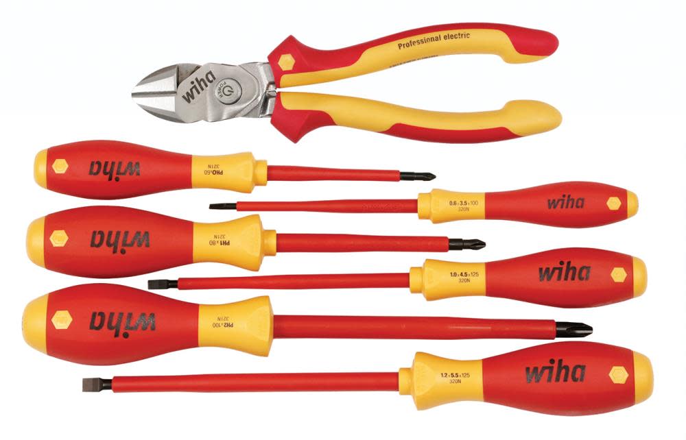 Wiha Insulated BiCut SuperCut & Screwdrivers Set 7 Piece - Ascmtools